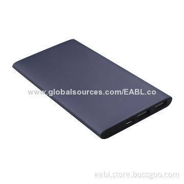 Smartphone Design Power Bank with 8,000mAh Capacity for Most Phones, Aluminum Alloy, Dual-outputNew